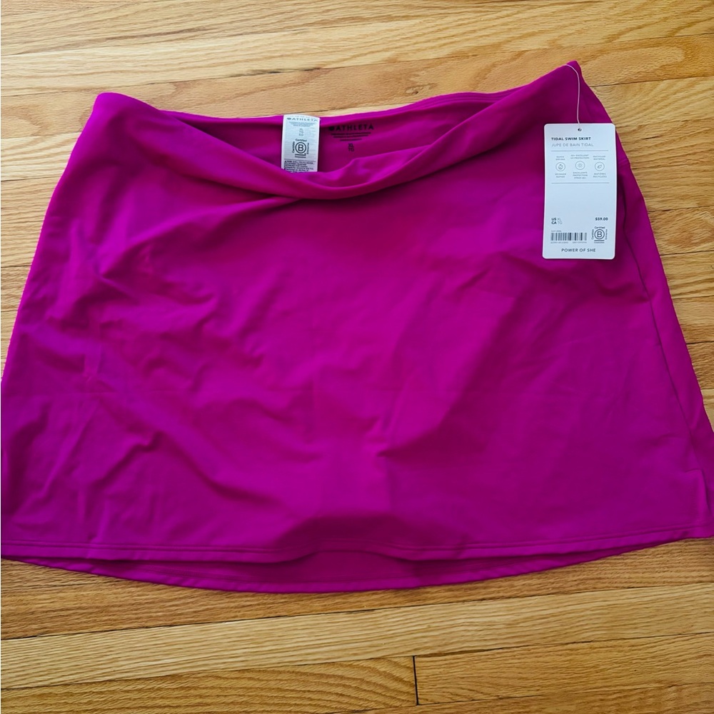Athleta Vibrant Pink Swim Skirt